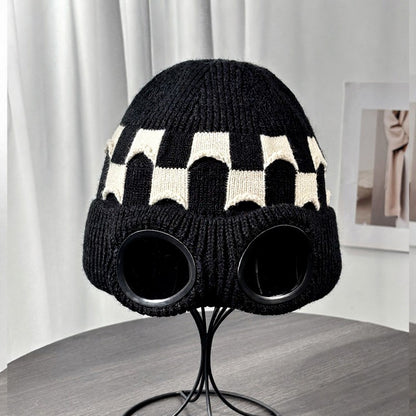 Plusock Ribbed Goggle Beanie - Black - One Size - image 3