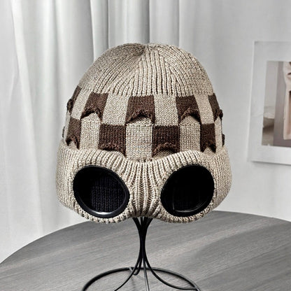 Plusock Ribbed Goggle Beanie - Khaki - One Size - image 2