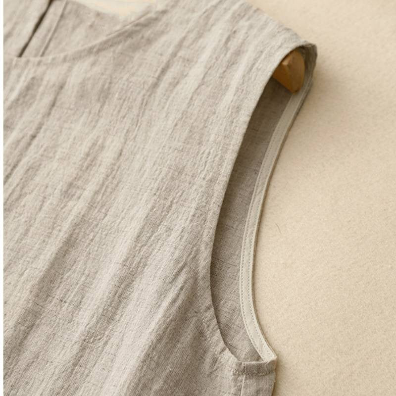 Plusock Cotton Linen Relaxed Maxi Dress - image 6