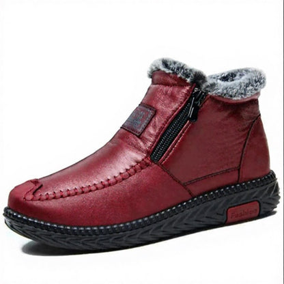 Plusock Plus Size Faux Fur Lined Side Zip Winter Slippers - image 7