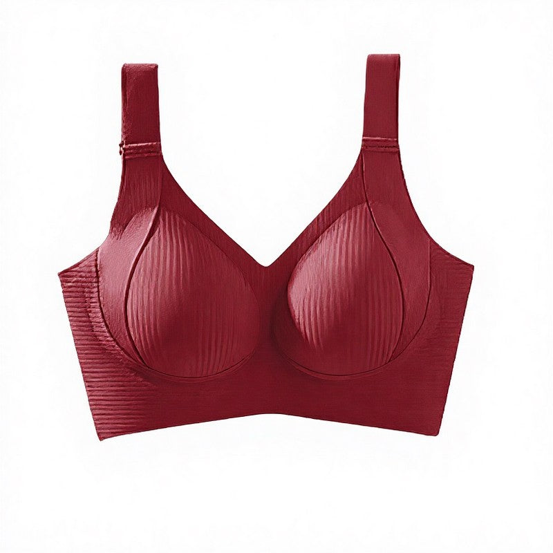 Plusock Everyday Comfort Wireless Bra - Red - 3XL - image 14