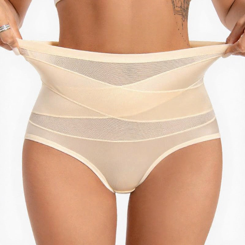 Plusock High Waist Sculpting Mesh Panty - image 1
