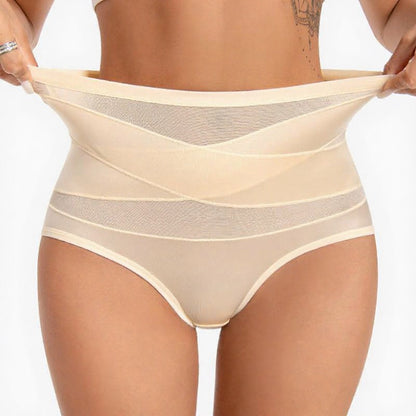Plusock High Waist Sculpting Mesh Panty - image 1