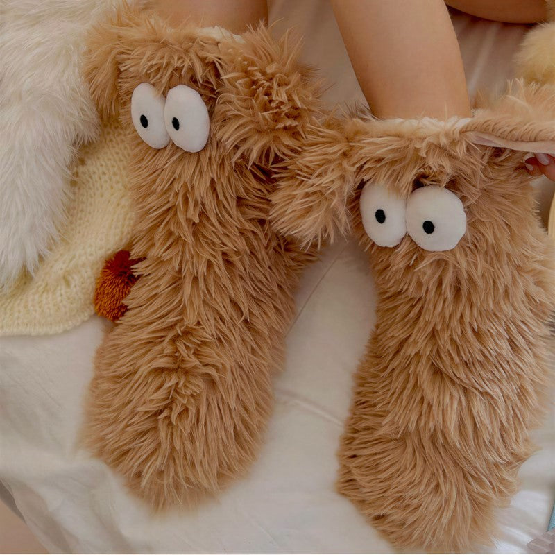 Plusock Cartoon Eyes Slipper Socks - image 11