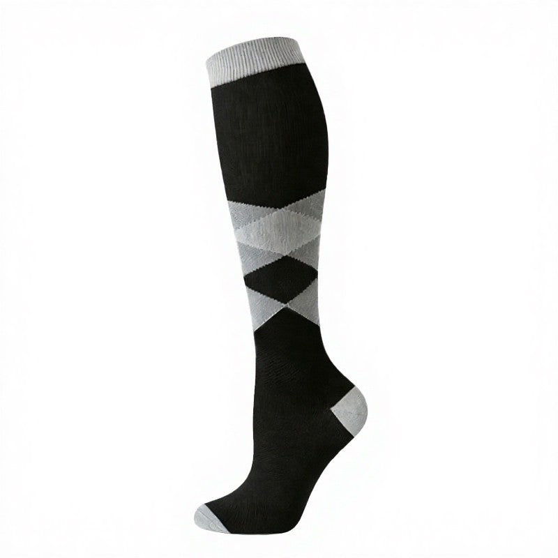 Plusock Star Moon Flower Compression Socks(3 Pairs) - Black - S/M - image 5