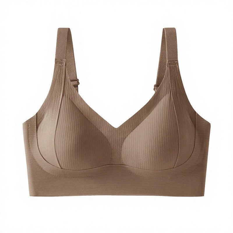 Plusock Everyday Comfort Wireless Bra - Coffee - 3XL - image 12
