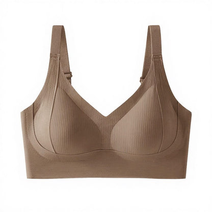 Plusock Everyday Comfort Wireless Bra - Coffee - 3XL - image 12