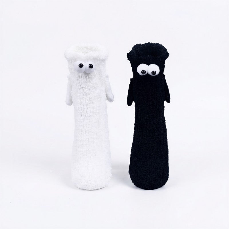 Plusock Playful 3D Eye Magnetic Hand Holding Quarter Socks(2 Pairs) - image 3