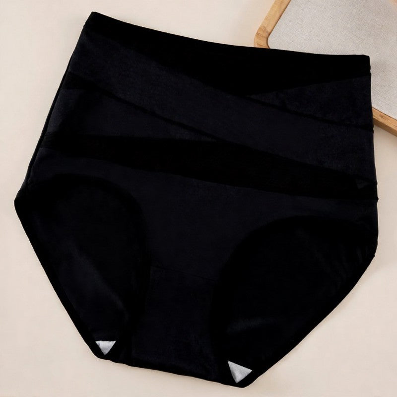 Plusock High Waist Sculpting Mesh Panty - Black - 2XL - image 11