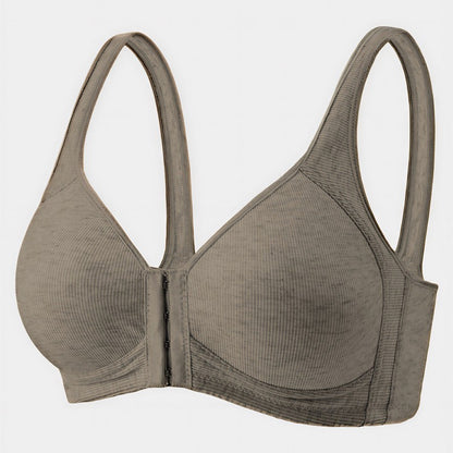 Plusock Everyday Support Front Closure Wireless Bra - Coffee - 2XL - image 8
