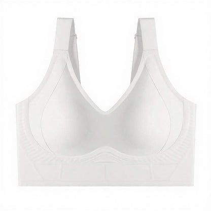 Plusock Longline Shaping Wireless Bra with 7-Row Adjustable Hooks - White - 6XL - image 16