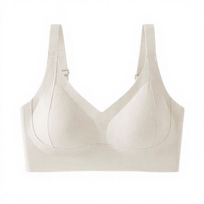 Plusock Everyday Comfort Wireless Bra - White - 3XL - image 11