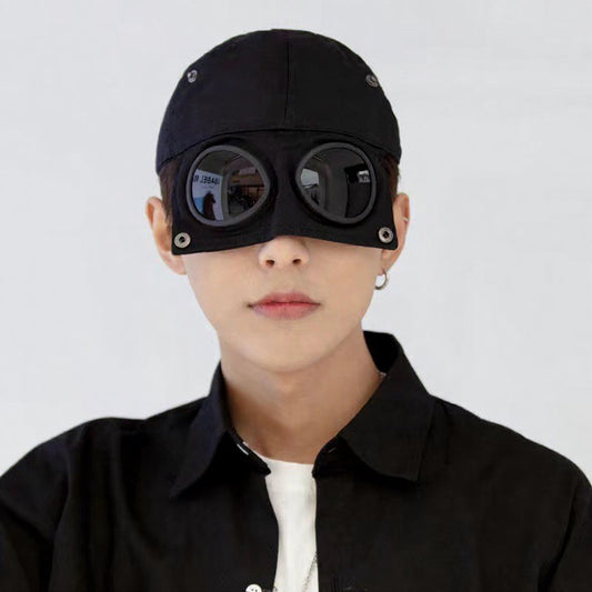 Plusock Vintage Goggle Streetwear Style Hat - image 0