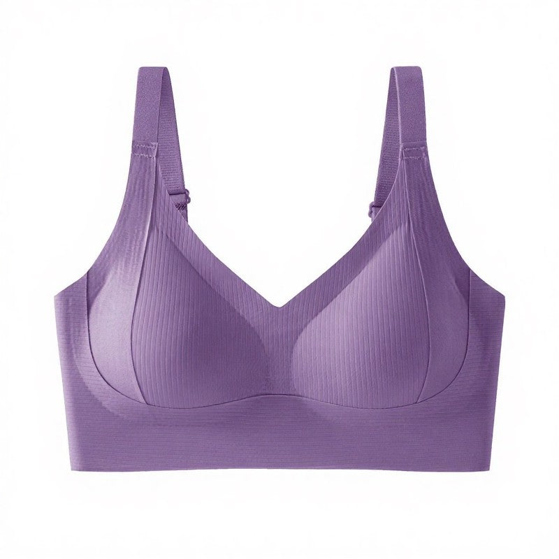 Plusock Everyday Comfort Wireless Bra - Purple - 3XL - image 10