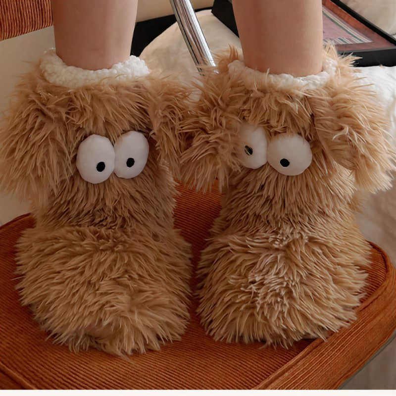Plusock Cartoon Eyes Slipper Socks - image 8
