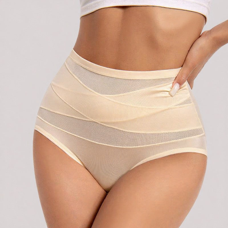 Plusock High Waist Sculpting Mesh Panty - image 6