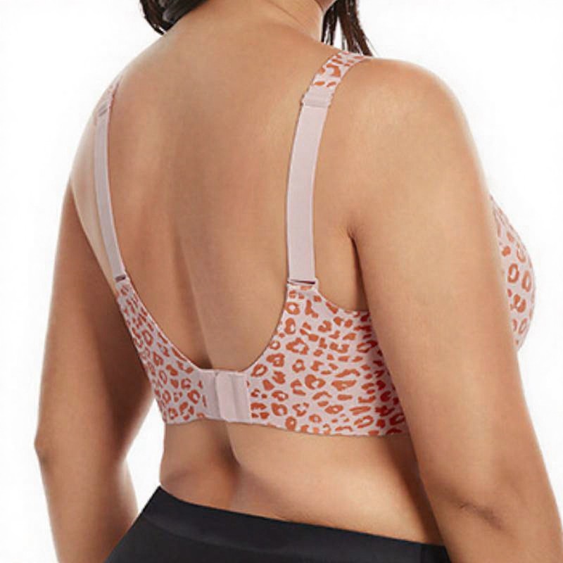 Plusock Polka Dot Leopard Print Wireless Bra - image 4