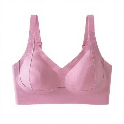 Plusock Everyday Comfort Wireless Bra - Pink - 3XL - image 8
