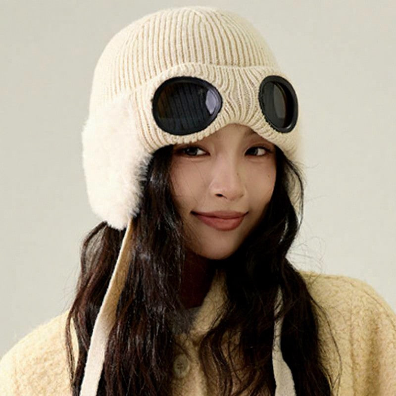Plusock Fleece Lined Goggle Aviator Beanie - image 3