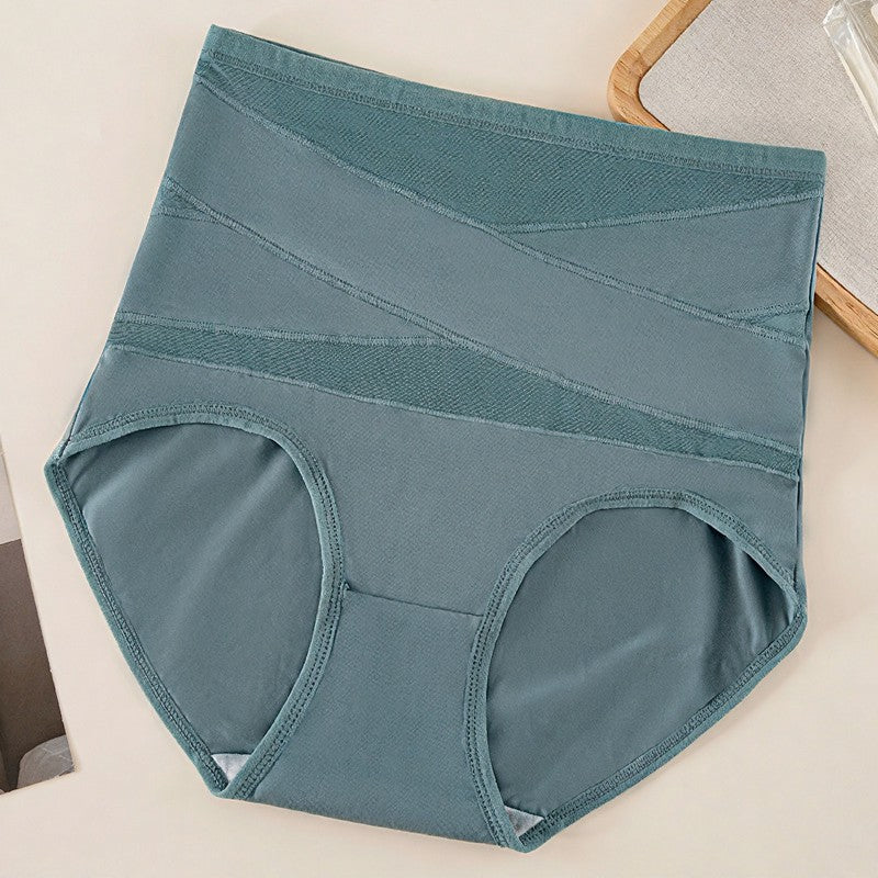 Plusock High Waist Sculpting Mesh Panty - Green - 2XL - image 13