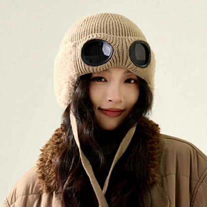 Plusock Fleece Lined Goggle Aviator Beanie - image 2