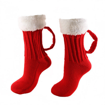 Plusock Cozy Beer Slipper Socks - Red - EU37-42(US4-8.5) - image 14