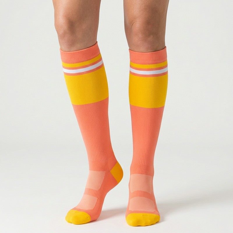 Plusock Retro Colorblock Compression Socks(4 Pairs) - image 4