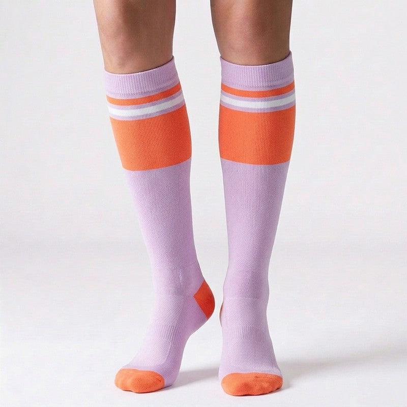 Plusock Retro Colorblock Compression Socks(4 Pairs) - image 2