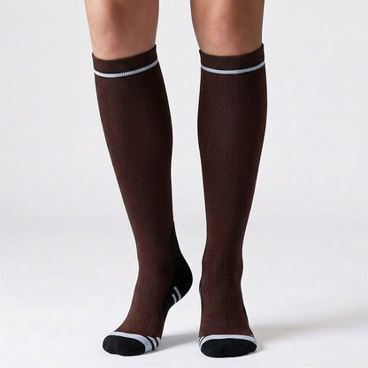 Plusock Contrast Stripe Compression Socks(3 Pairs) - image 1