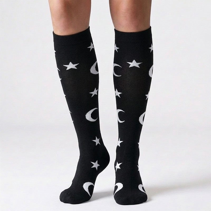 Plusock Star Moon Flower Compression Socks(3 Pairs) - image 3