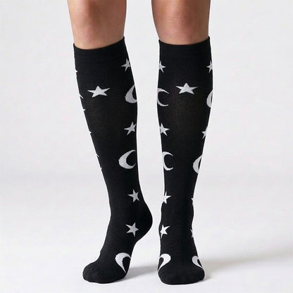 Plusock Star Moon Flower Compression Socks(3 Pairs) - image 3
