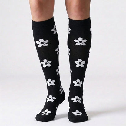 Plusock Star Moon Flower Compression Socks(3 Pairs) - image 1