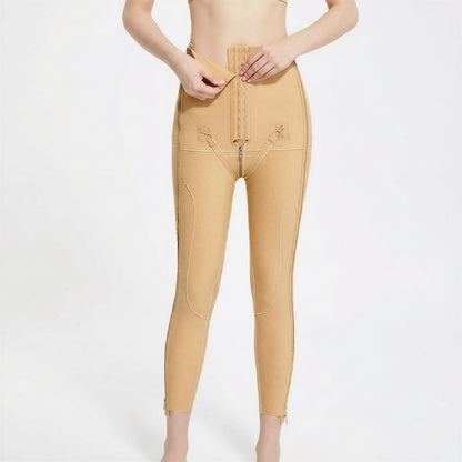 Plusock High-Waisted Adjustable Dual-Zip Shaping Pants - image 5
