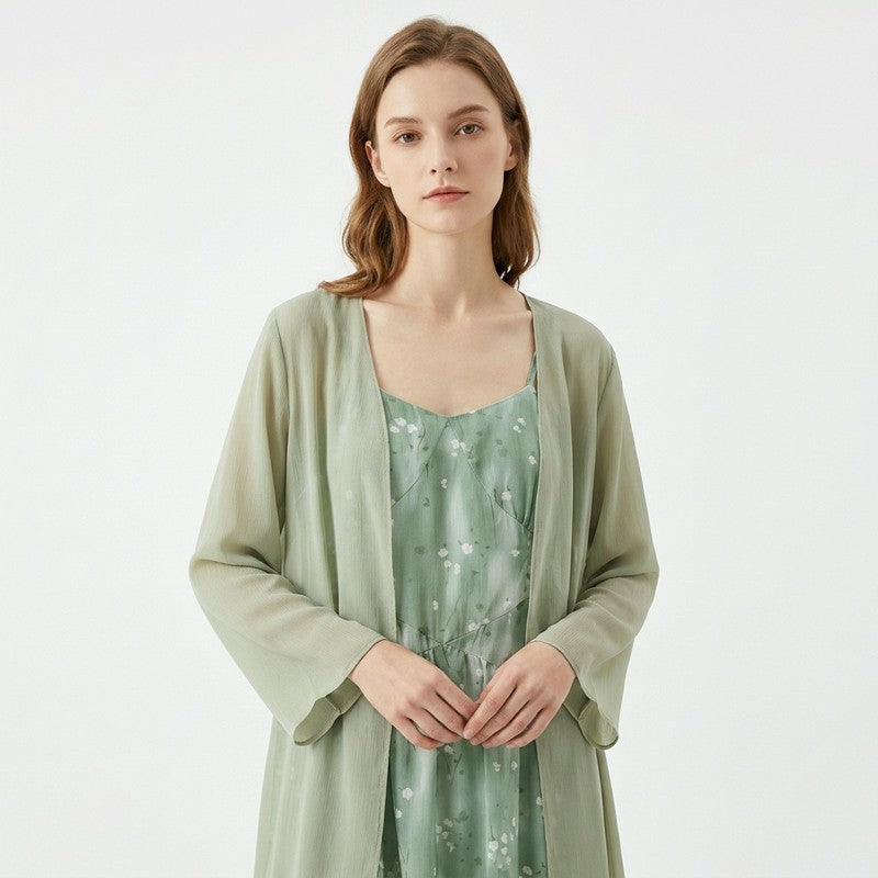 Plusock Sage Floral Two Piece Skirt Set - image 7