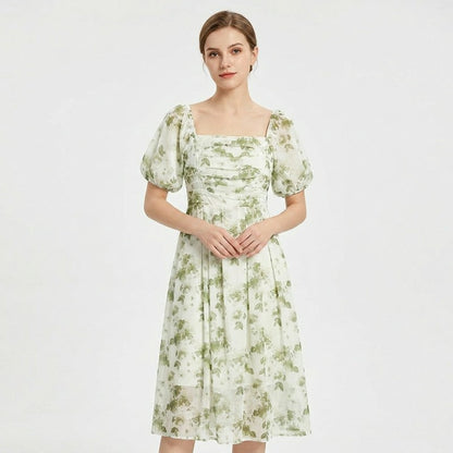 Plusock Botanical Square Neck Midi Dress - image 2