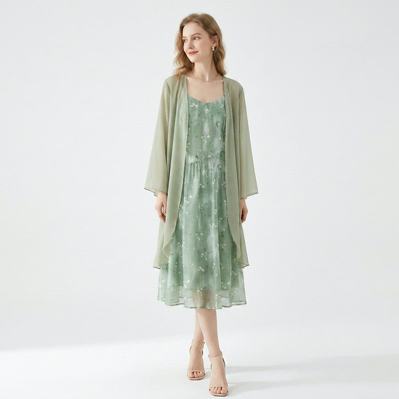 Plusock Sage Floral Two Piece Skirt Set - image 9