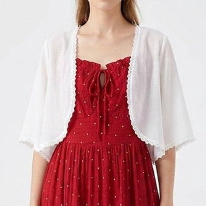 Plusock Romantic Ditsy Dot Dress Two Piece Set - image 6
