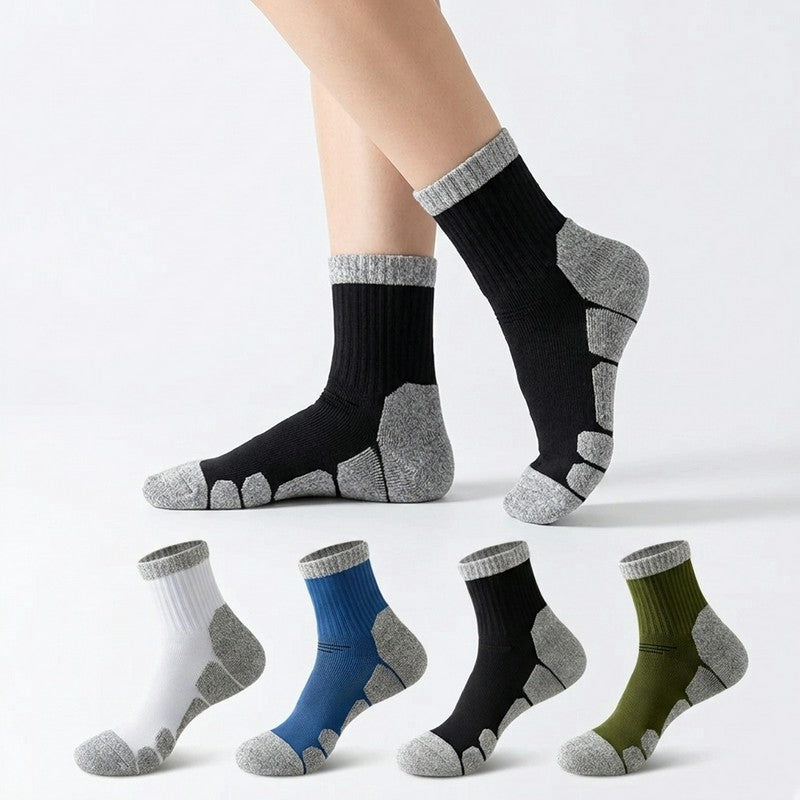 Plusock Shock absorbing socks Quarter Compression Socks(4 Pairs) - image 0