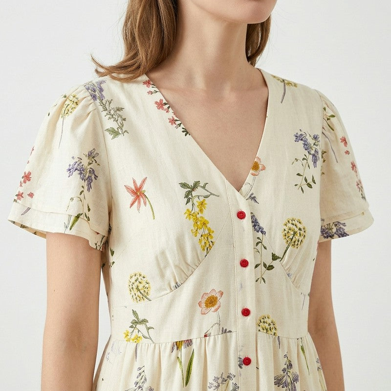 Plusock Botanical Button Front Maxi Dress - image 6