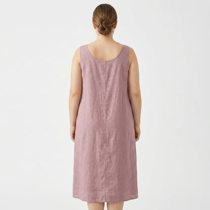 Plusock Relaxed Sleeveless Cotton Midi Dress - image 11