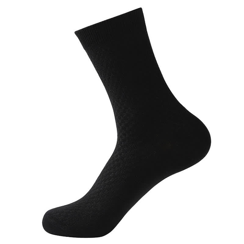 Plusock Bamboo Fiber Quarter Socks(5 Pairs) - Black - EU41-48(US7.5-13) - image 10
