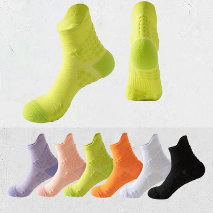 Plusock Plus Size Anti Slip Dots Ankle Compression Socks(5 Pairs)