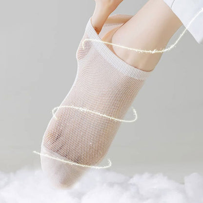 Plus Size Breathable Full Mesh Ankle Socks(7 Pairs)