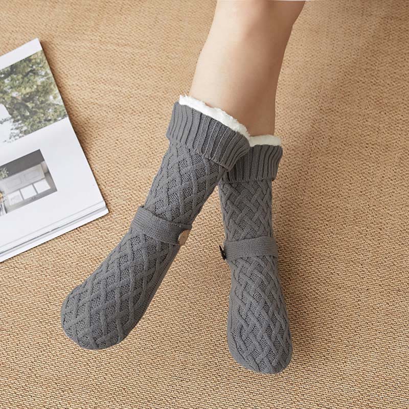 Plusock Christmas Wool Cozy Home Slipper Socks - image 7
