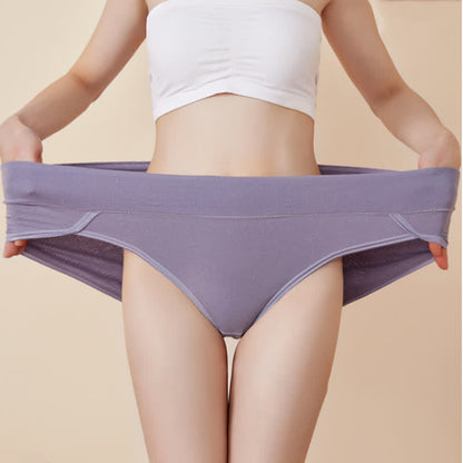 Plus Size High-Waisted Antibacterial Panty(6 Pairs)