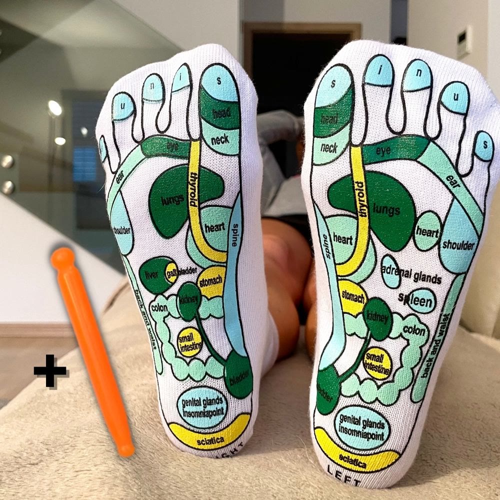 Plusock Acupressure Socks Physiotherapy Massage Relieve Tire - image 6