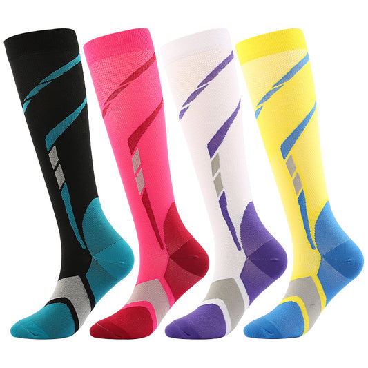 Diamond Twill Compression Socks(4 Pairs)