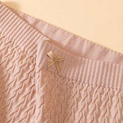 Plusock Plus Size High-Waisted Bow Tie Panty(5 Pairs) - image 4