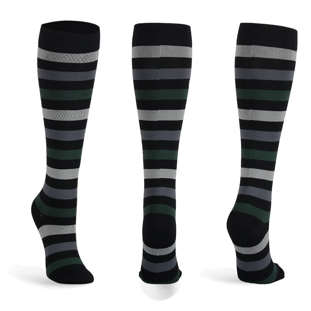 Plusock Striped Series Casual Compression Socks(6 Pairs) - image 9