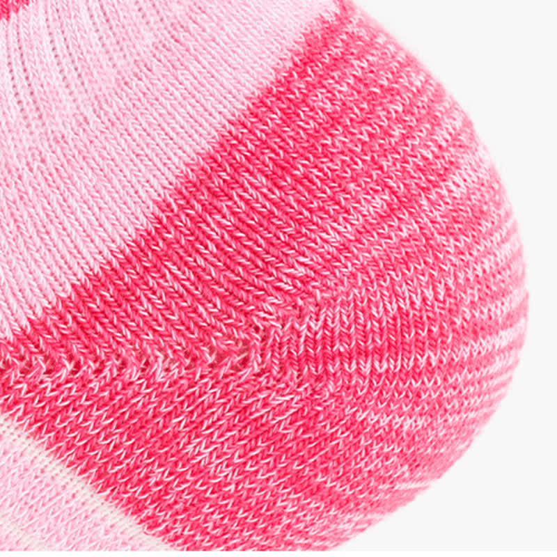 Color-Block Breathable Cotton Running Socks(6 Pairs)